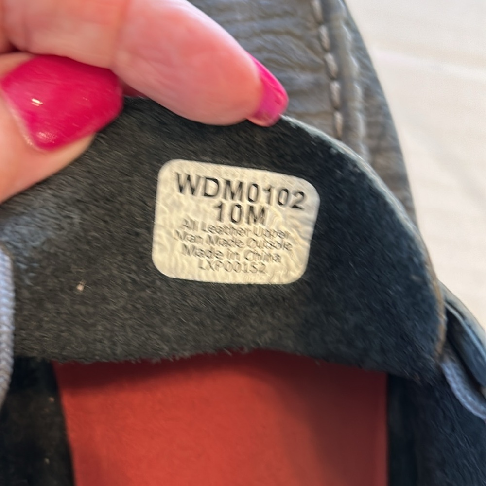 Twisted X Womens Charcoal Distressed Leather Driving Moc WDM0102. Size 10 - Picture 13 of 13